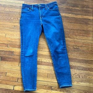 MADEWELL high rise curvy skinny size 31